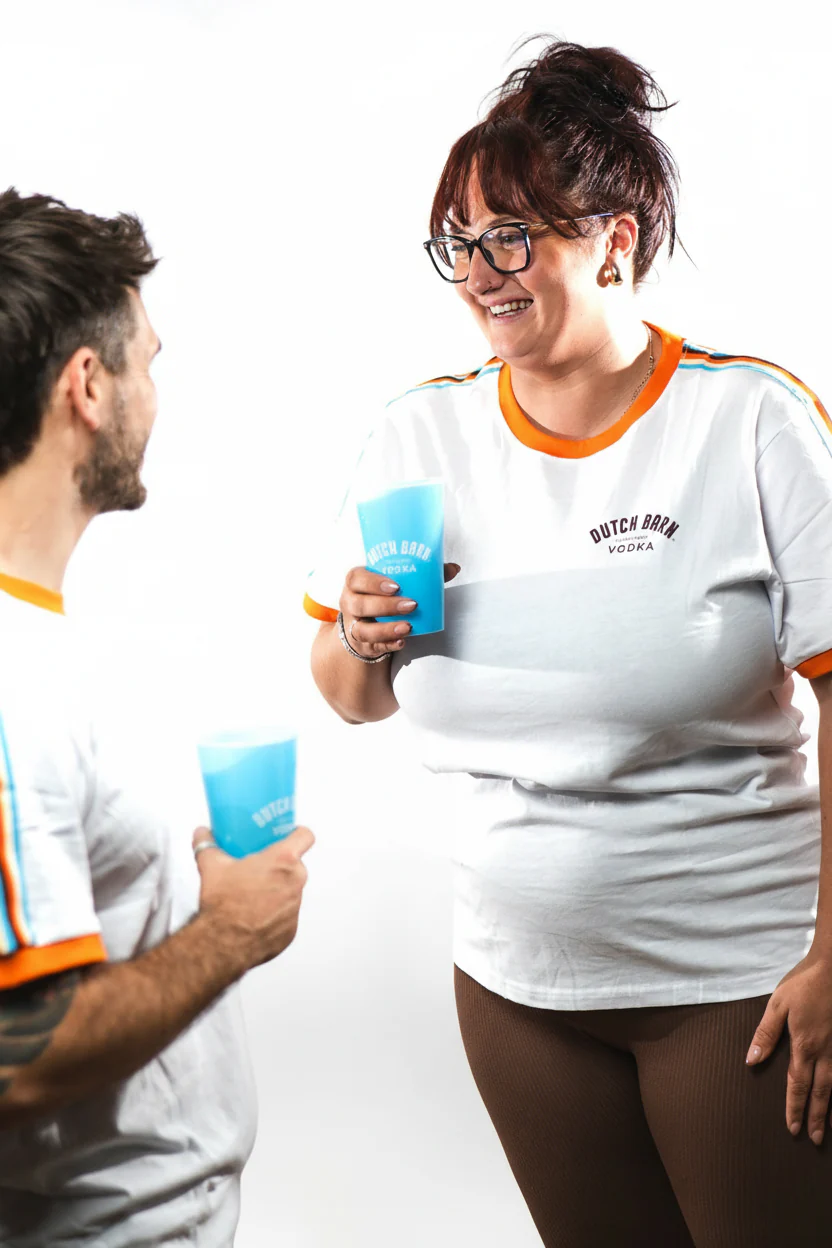 Dutch Barn Vodka Retro Ringer Tee - Image 4